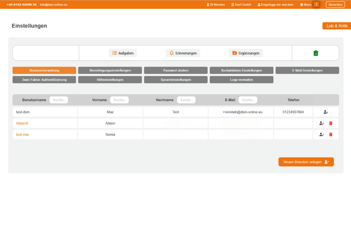 Berechtigungskonzept